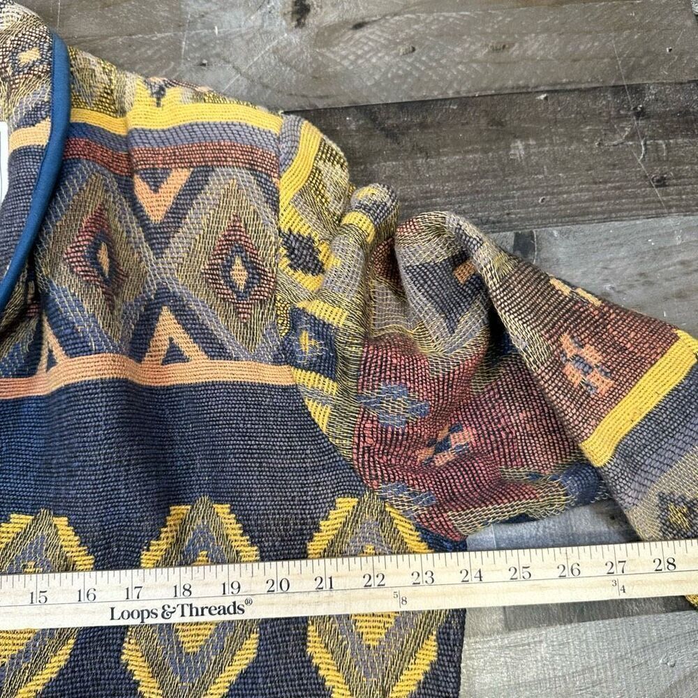 Dress Barn Women’s XL Vintage Southwestern Tribal Blazer Woven Bolero Jacket NWT - Picture 7 of 11